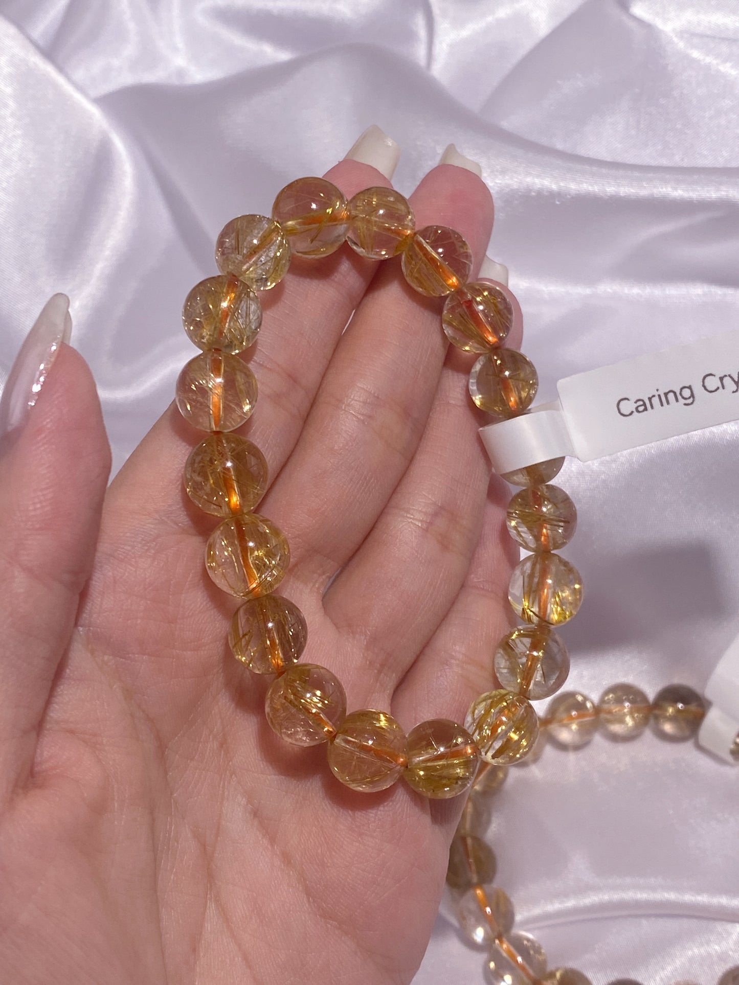 High Quality Rutilated Quartz Bracelet (Rare)