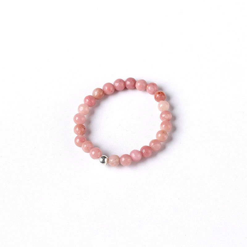 Care Ring Pink Petrified Wood