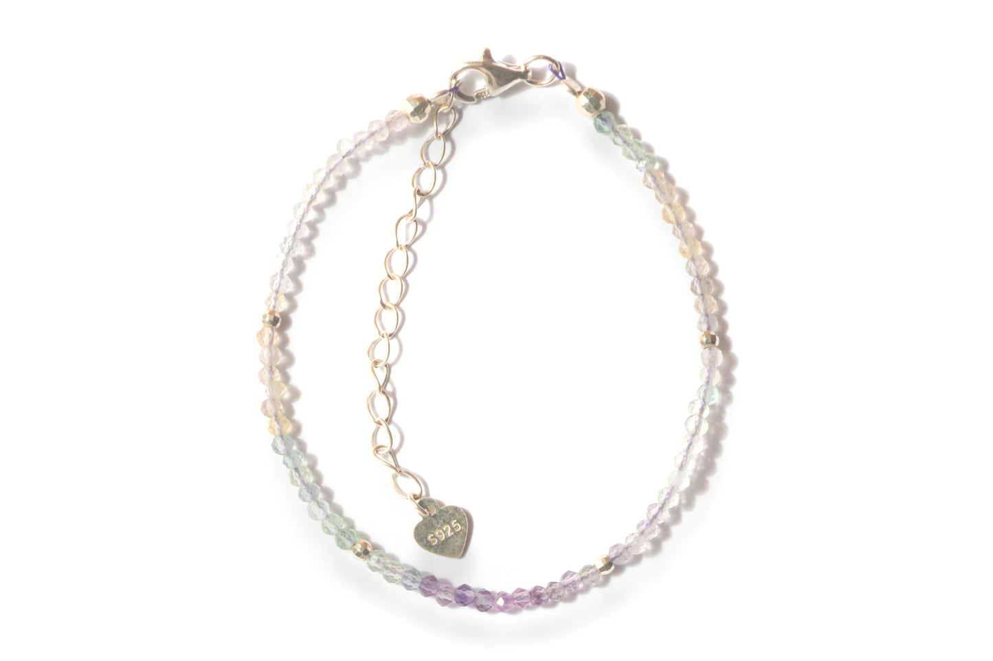 Care Band Fluorite Faceted Bracelet