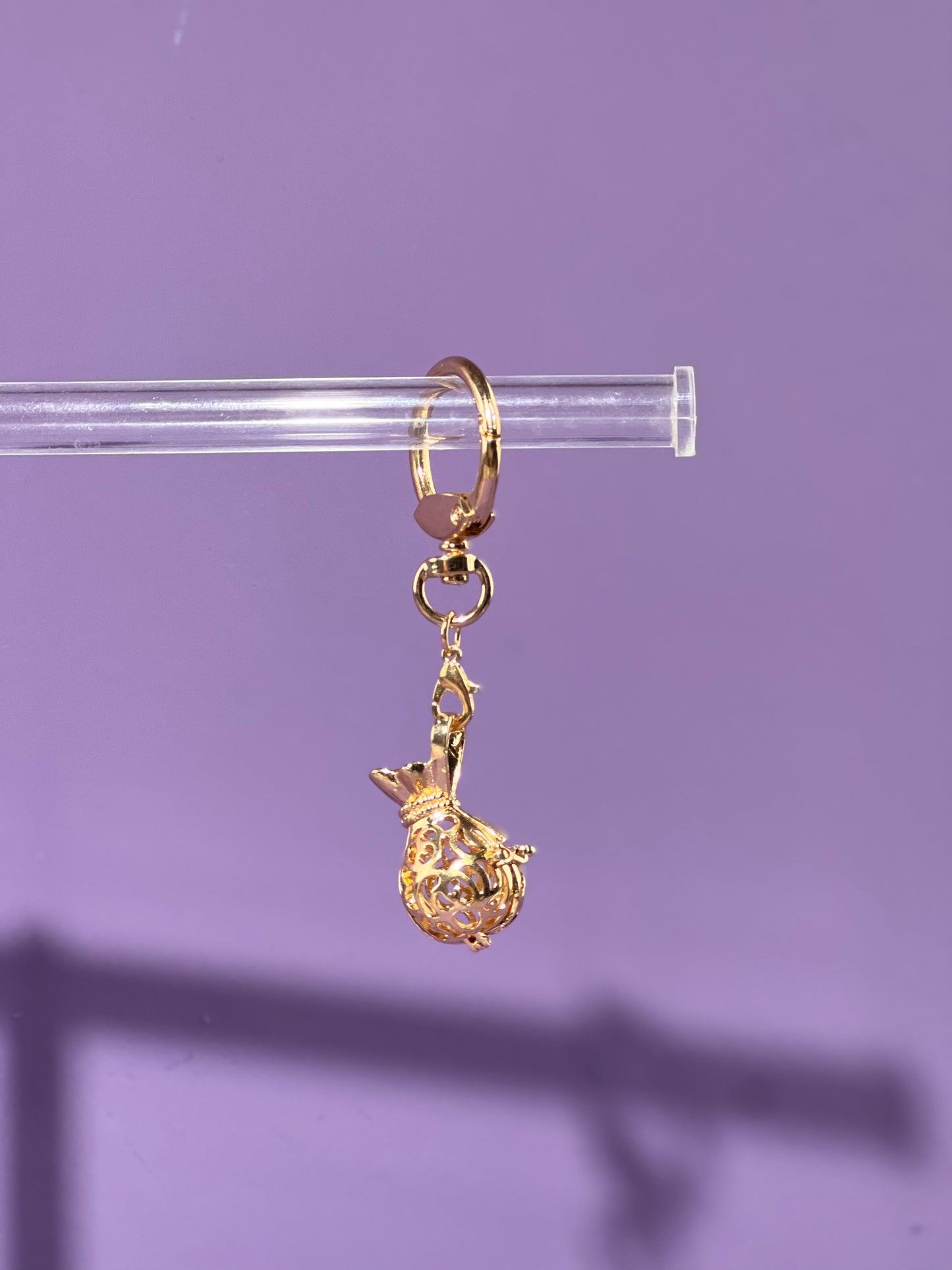 Money Bag Locket Bag Charm and Necklace