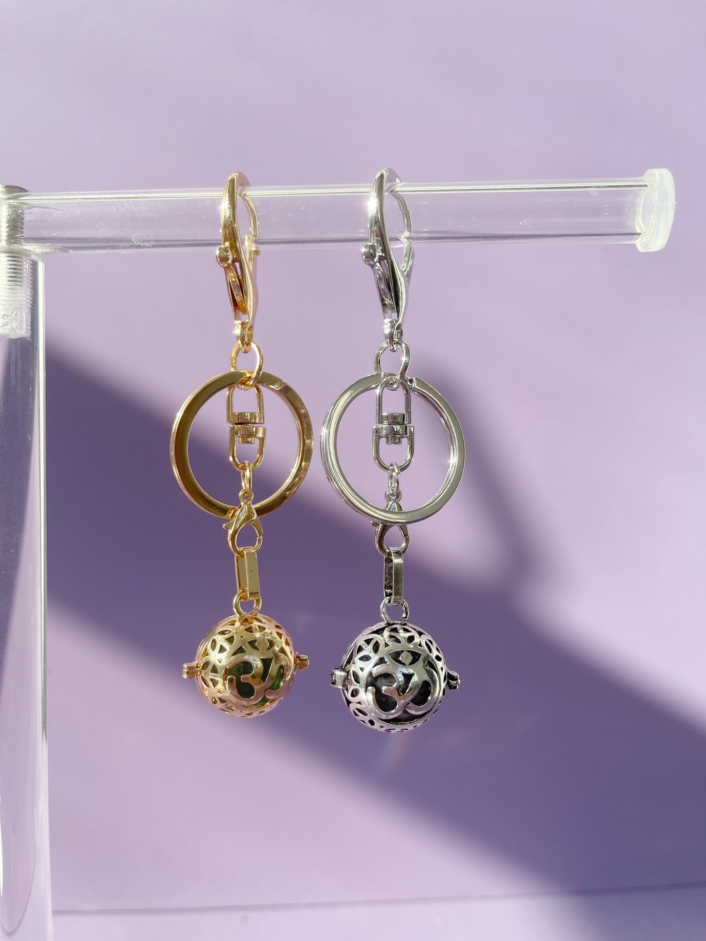 Om Locket Bag Charm and Necklace