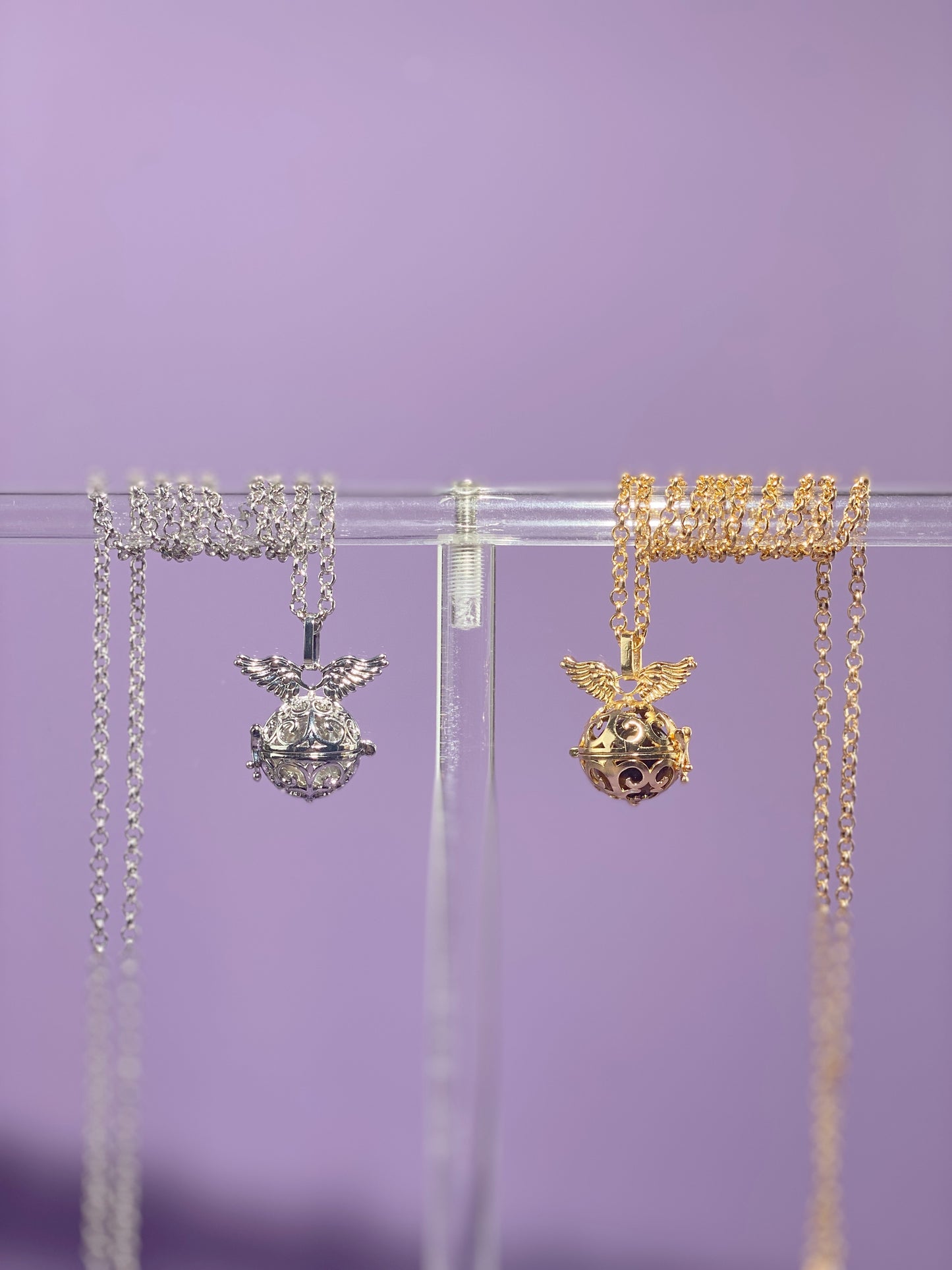 Big Wing Locket Bag Charm and Necklace