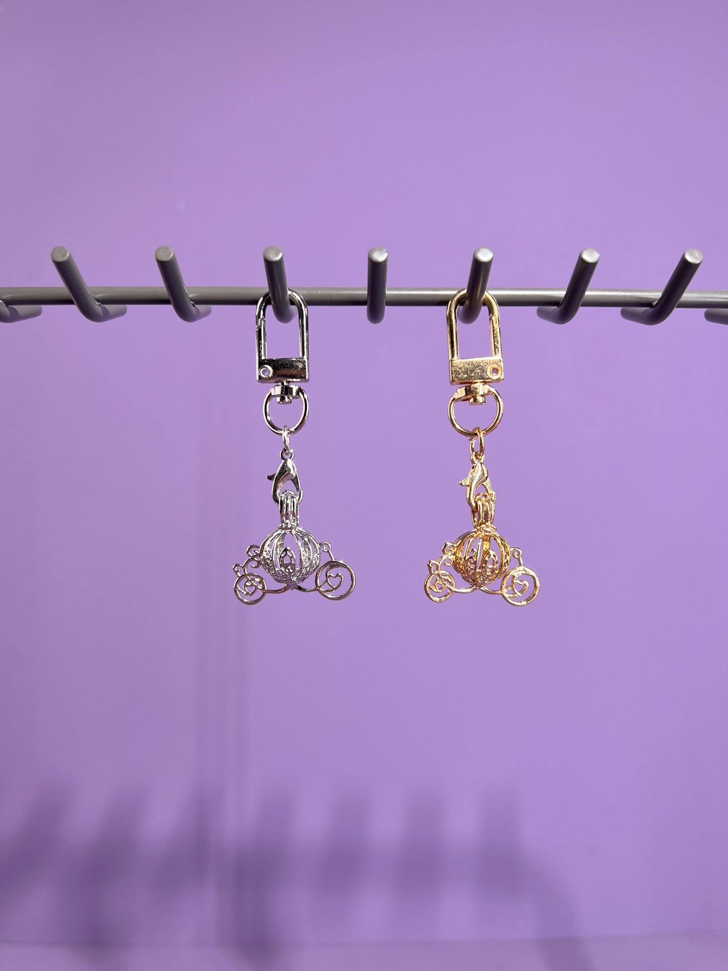 Mini Carriage Locket Bag Charm and Necklace (Fits only 8mm & below spheres)