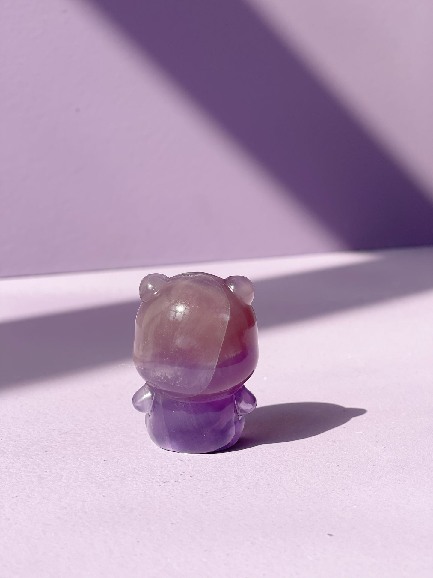 Fluorite Sitting Clover Bear