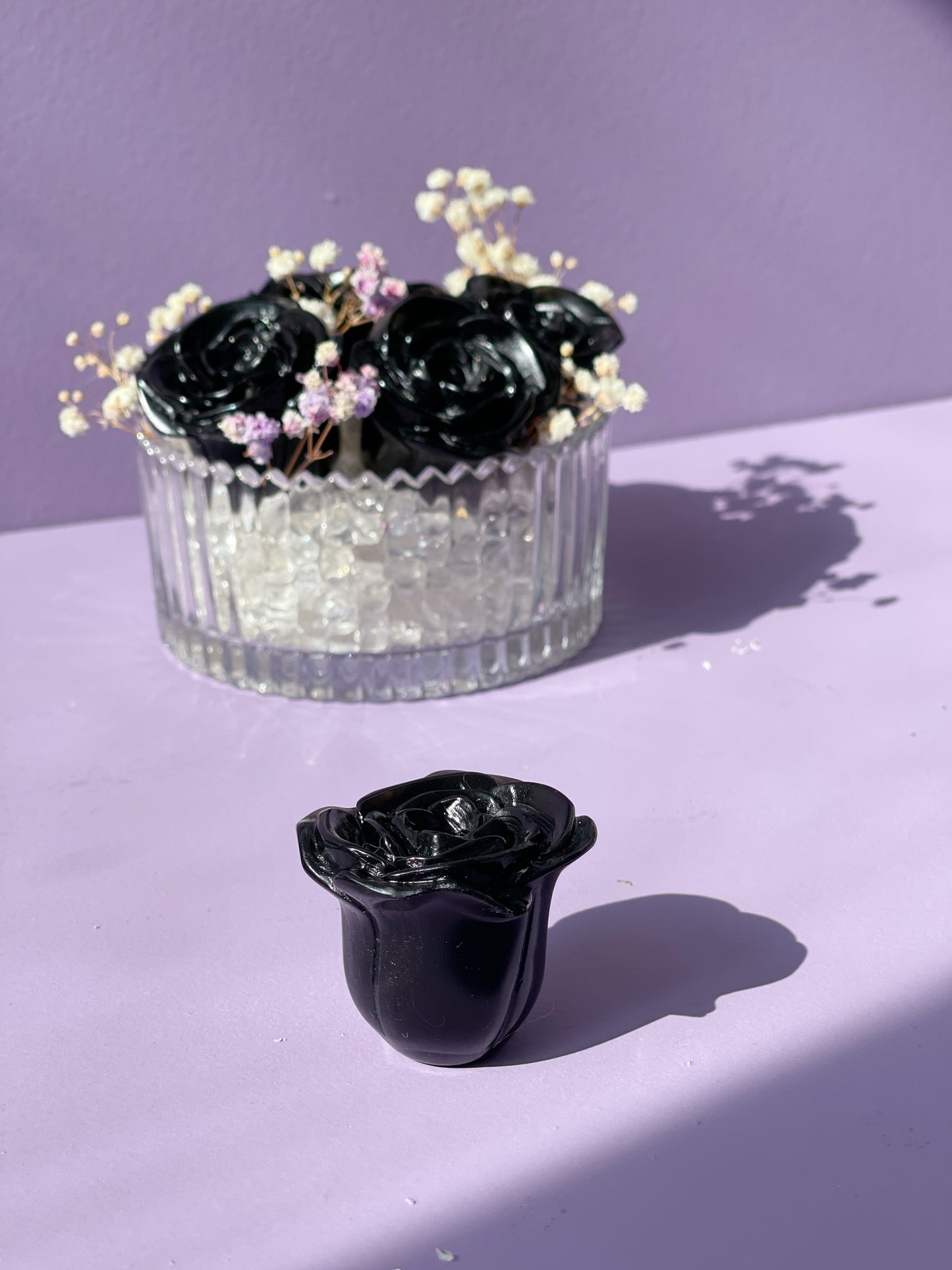 Black Obsidian Rose