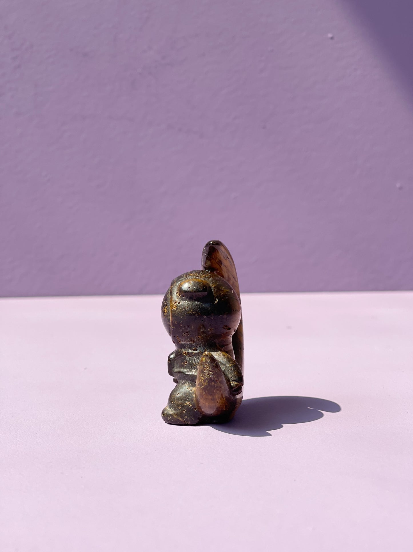 Golden Tiger's Eye Clover Bear-stronaut