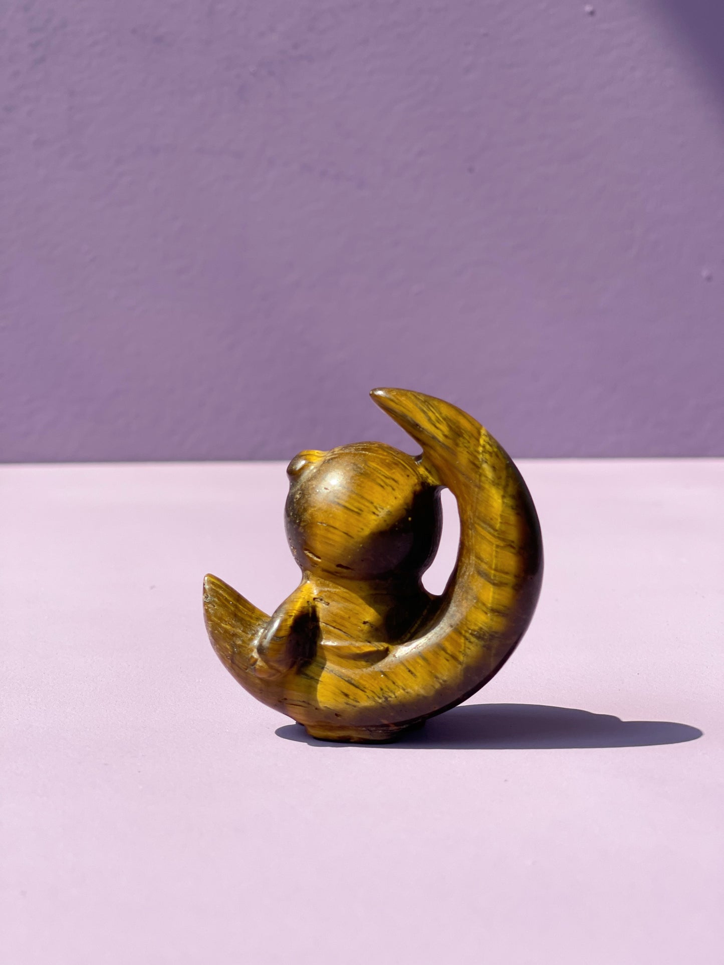 Golden Tiger's Eye Clover Bear-stronaut