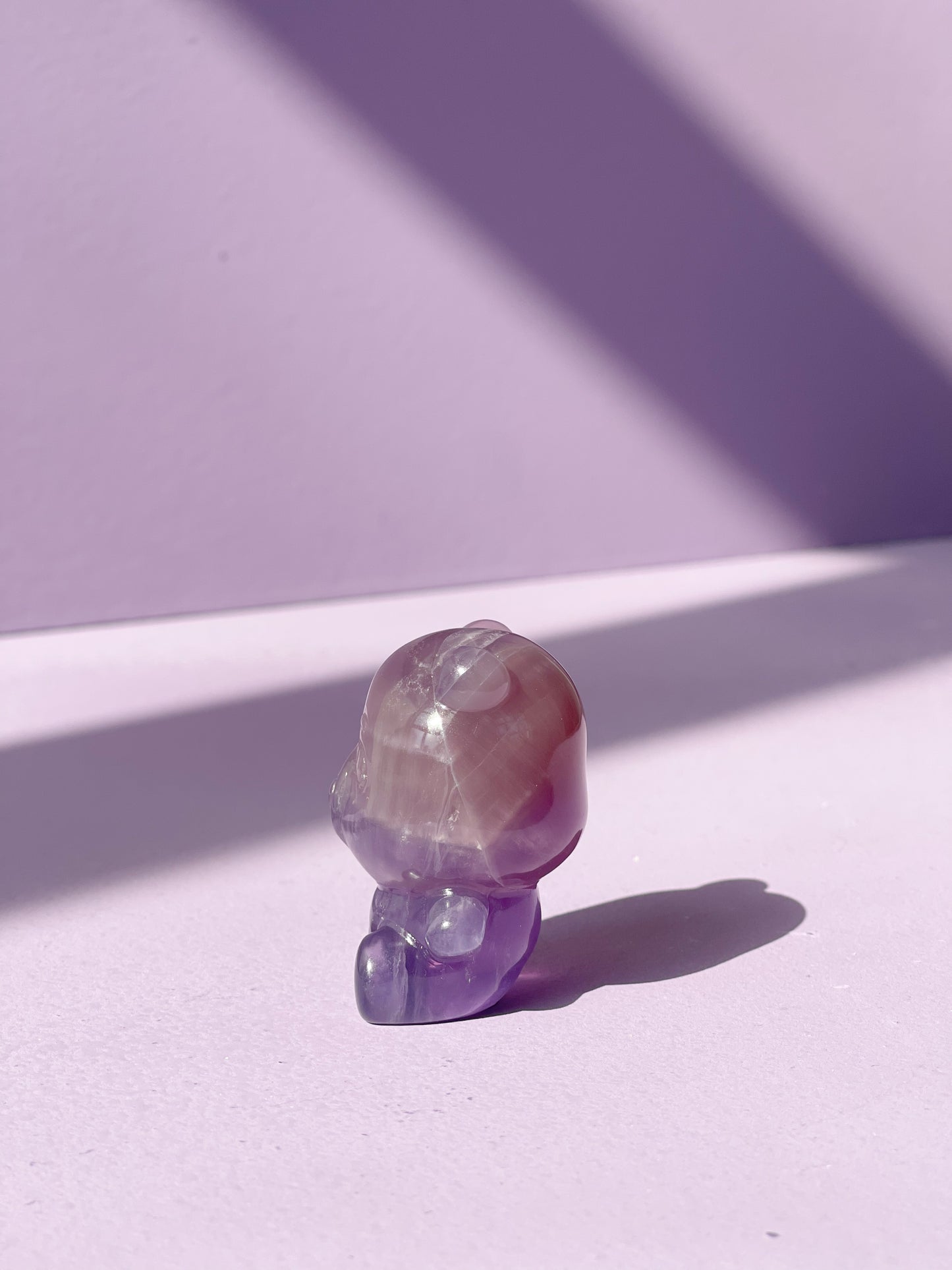 Fluorite Sitting Clover Bear