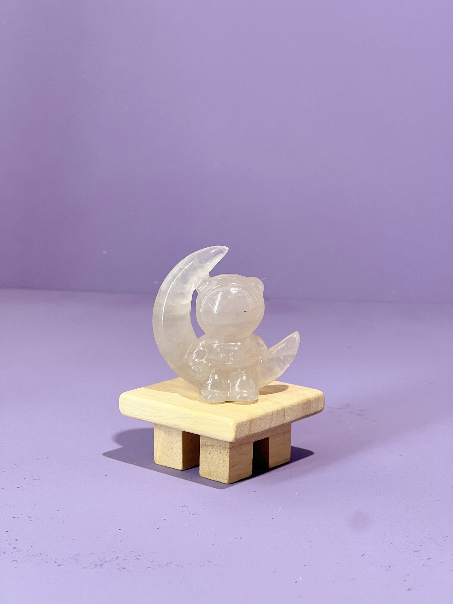 Blue Rose Quartz Clover Bear-stronaut