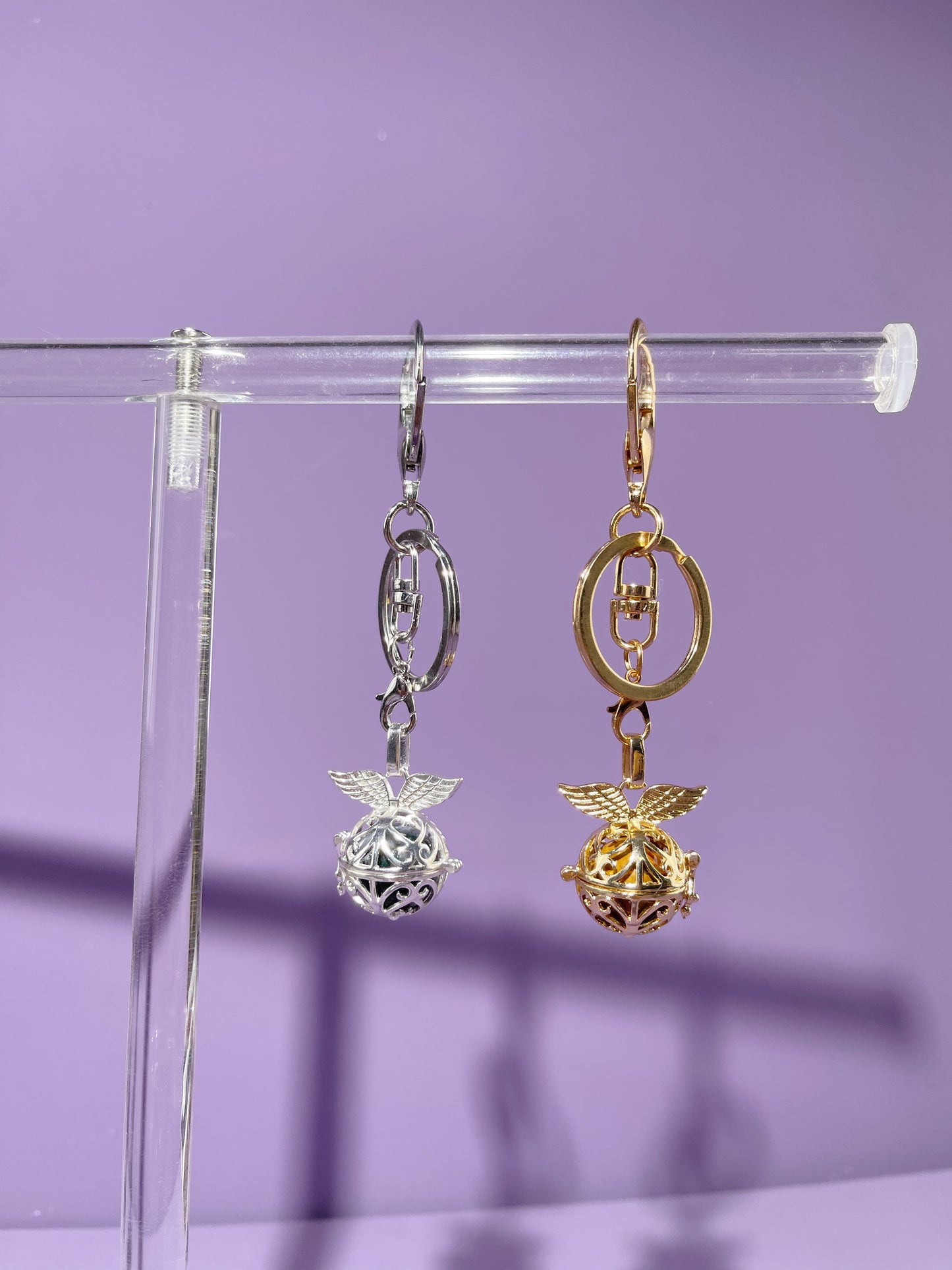 Flat Wing Locket Bag Charm and Necklace
