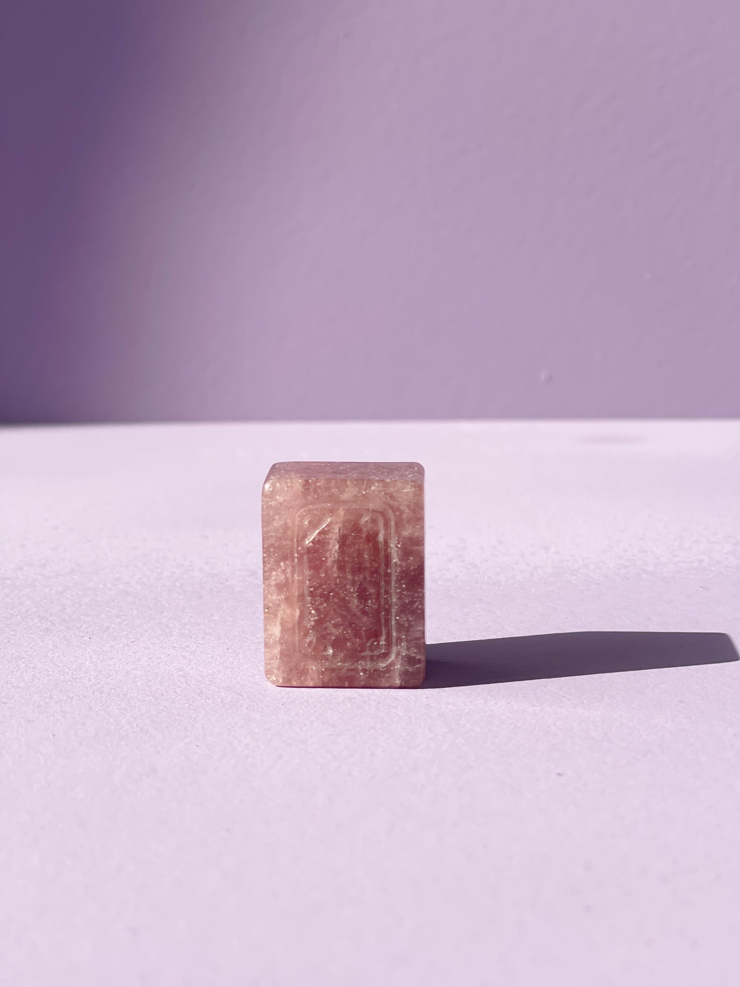 Red Aventurine Mahjong Tile