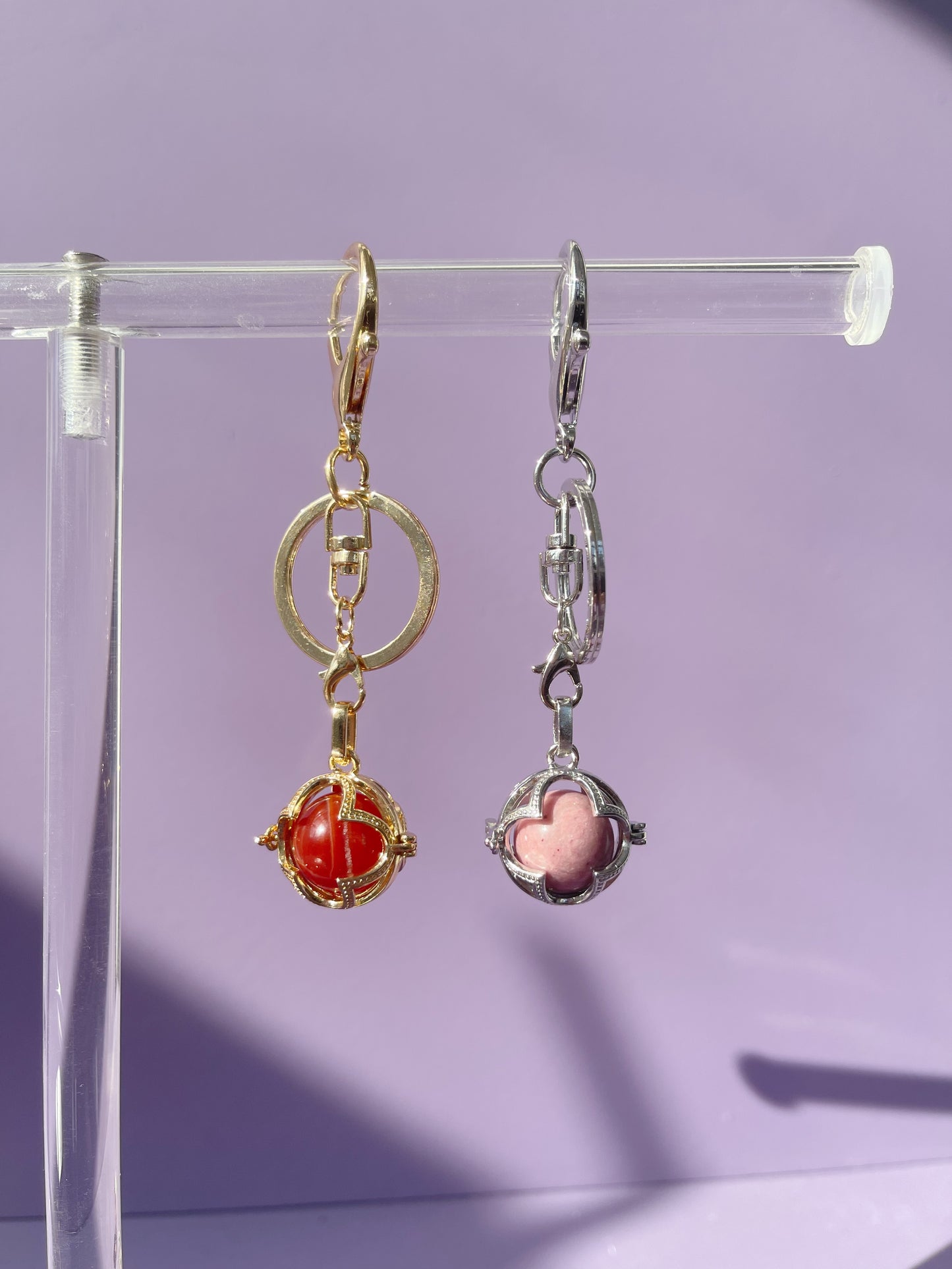 Clover Locket Bag Charm and Necklace