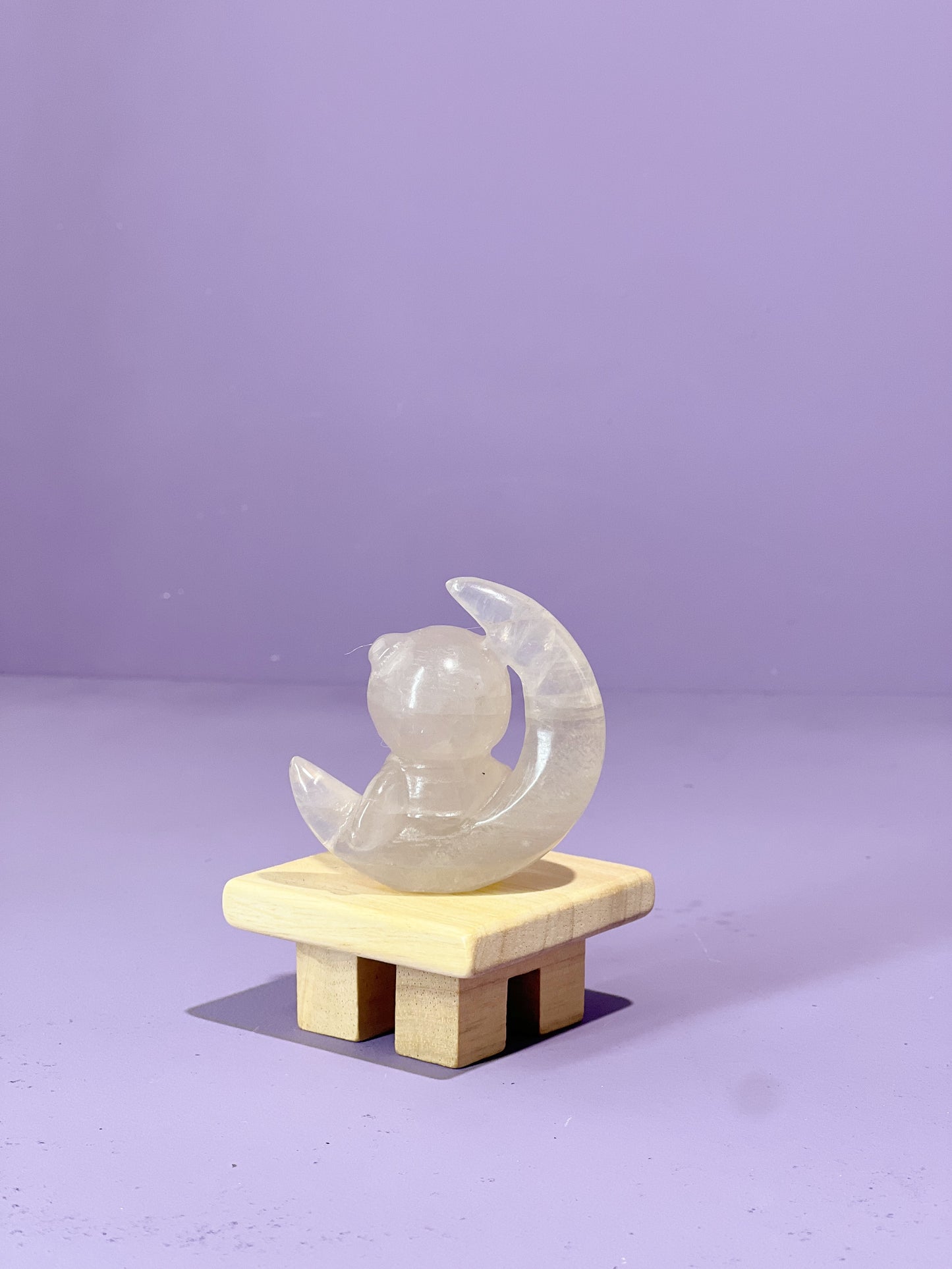 Blue Rose Quartz Clover Bear-stronaut