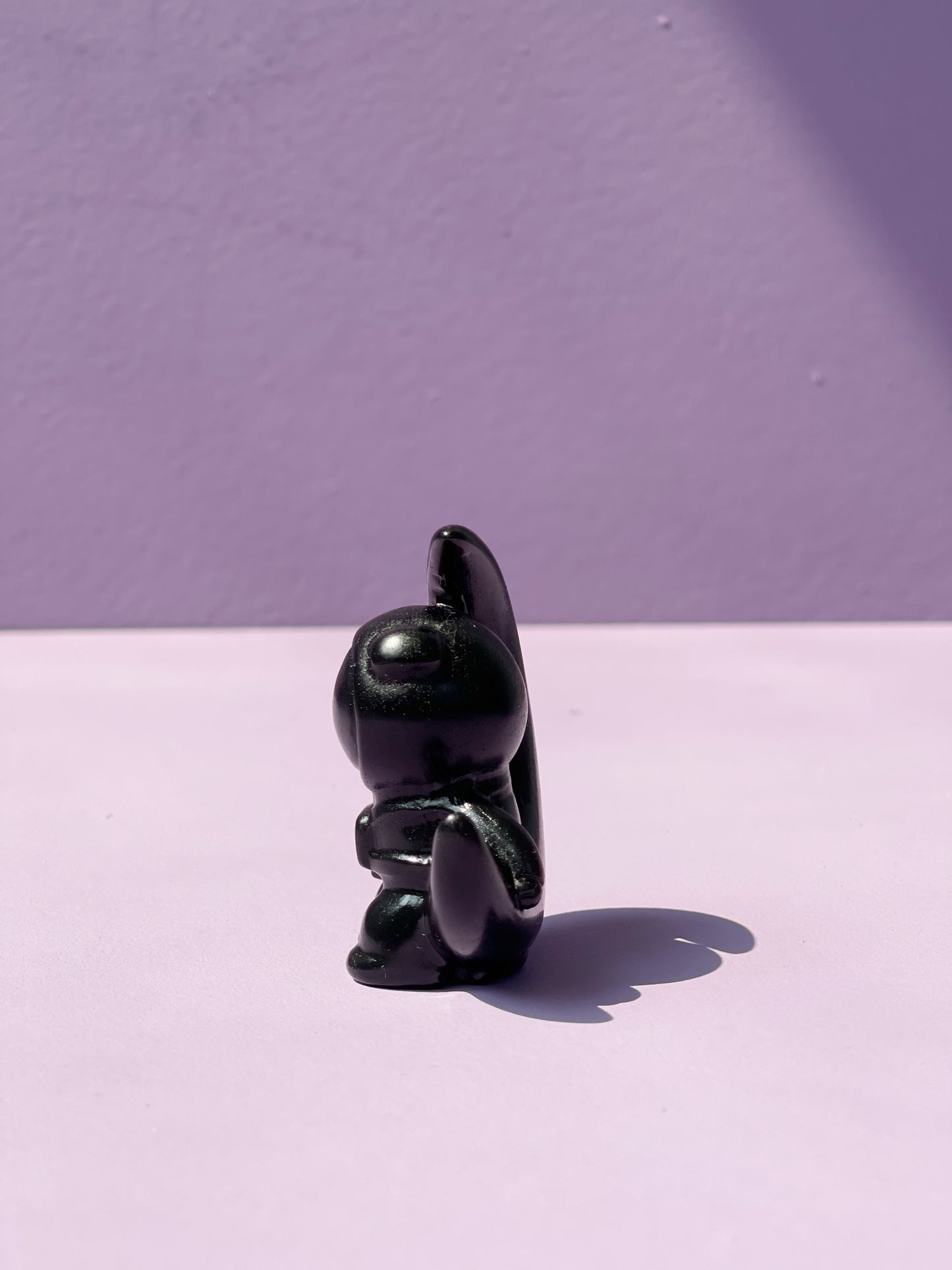 Gold Sheen Obsidian Clover Bear-stronaut