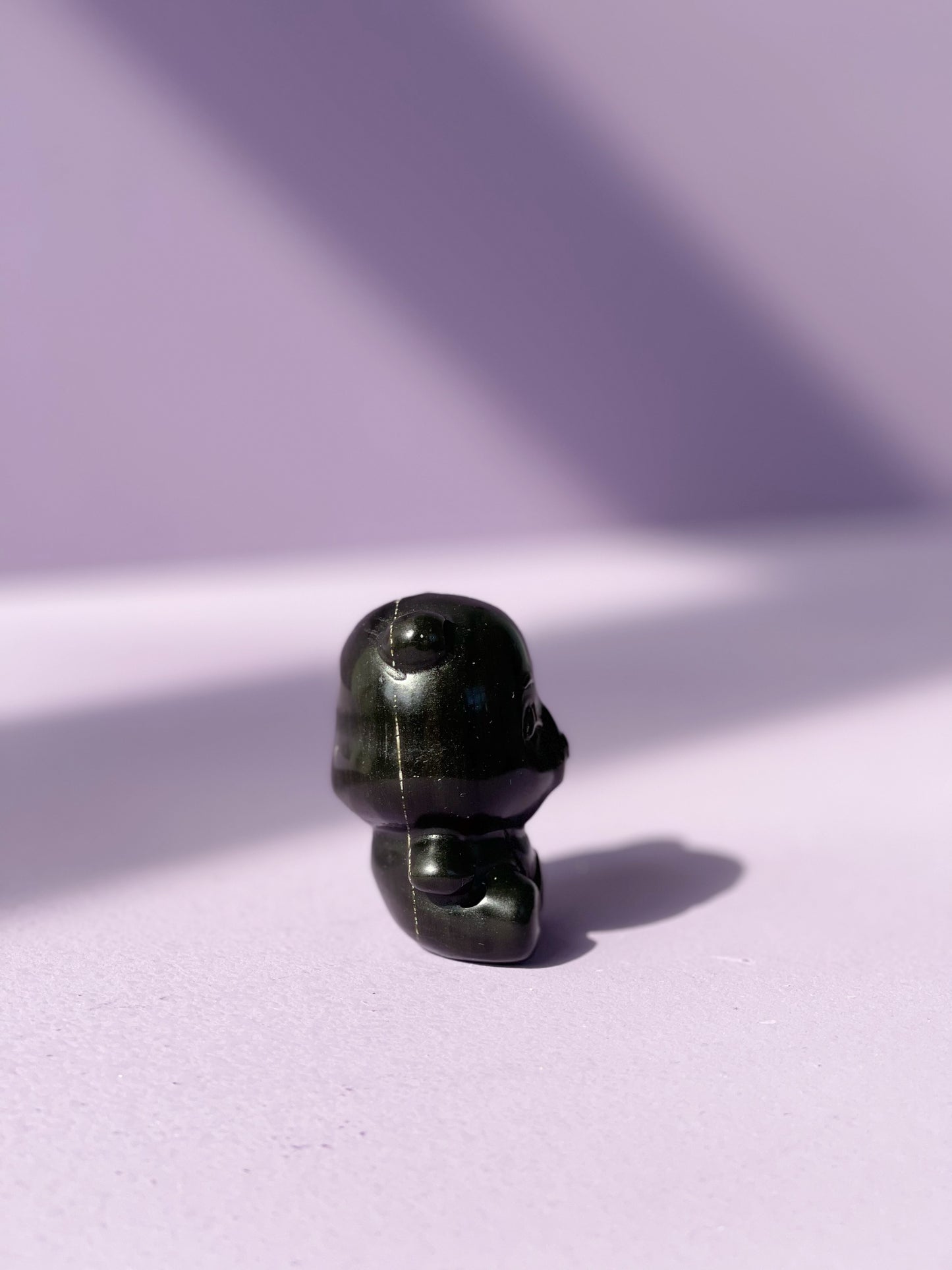 Gold Sheen Obsidian Sitting Clover Bear