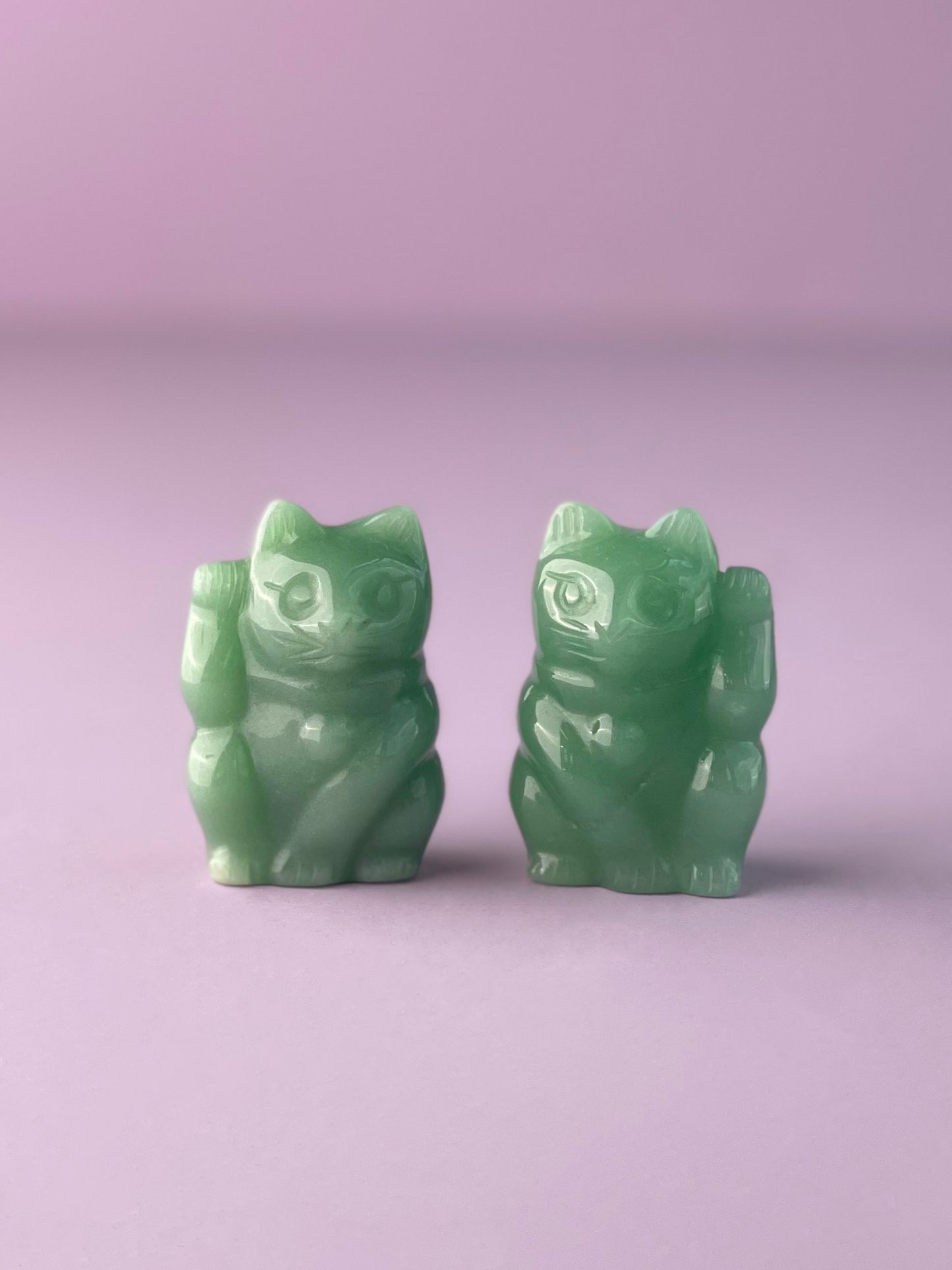 Green Aventurine Chubby Fortune Cat