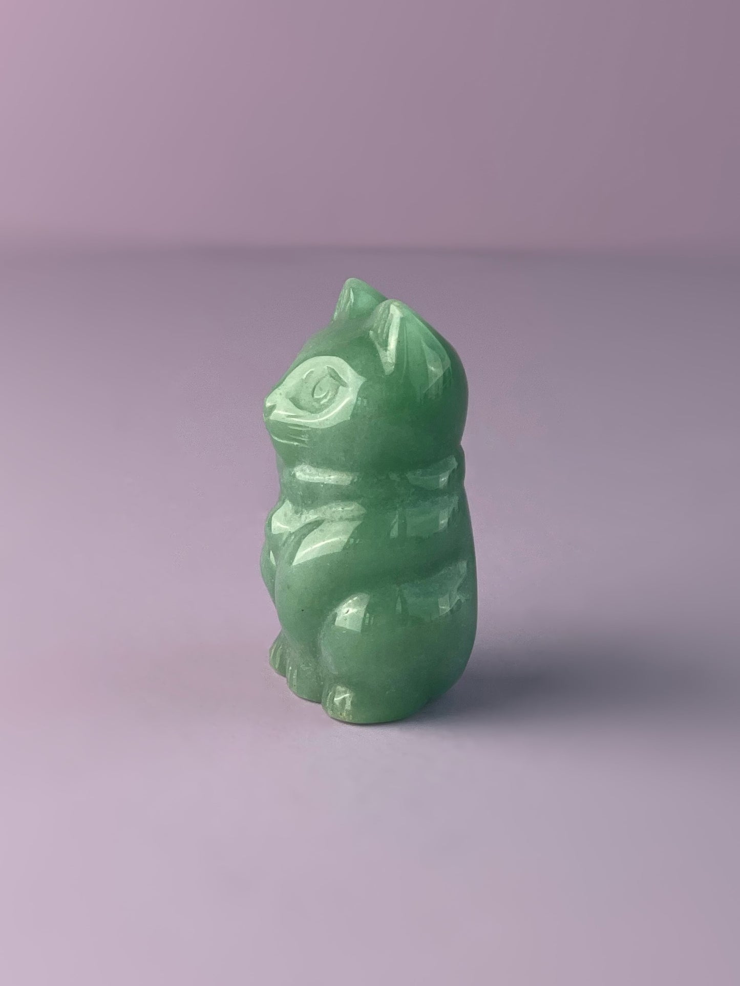 Green Aventurine Chubby Fortune Cat