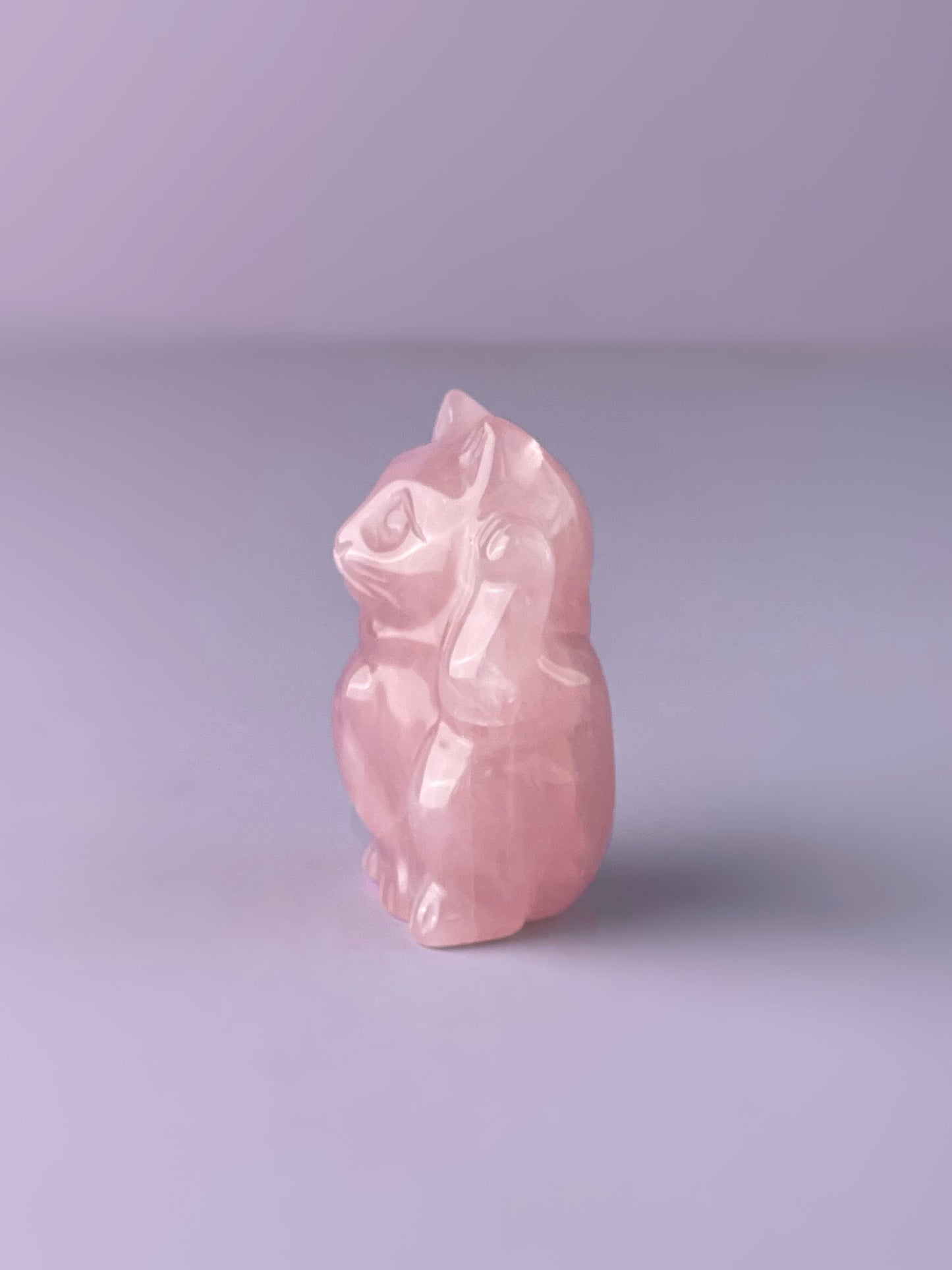 Rose Quartz Chubby Fortune Cat