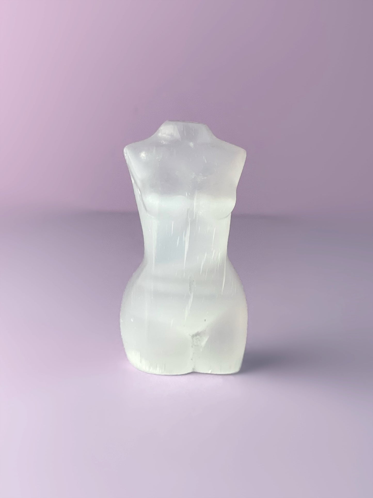 Satin Spar Selenite Goddess Body