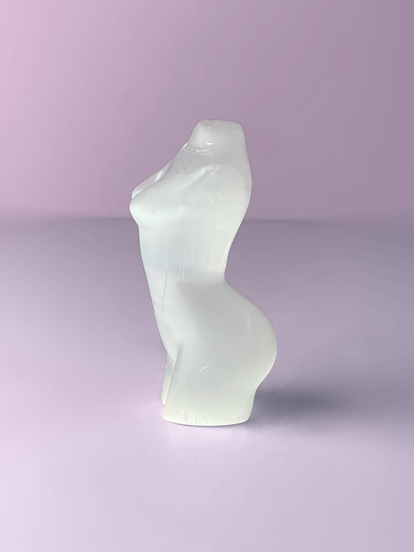 Satin Spar Selenite Goddess Body
