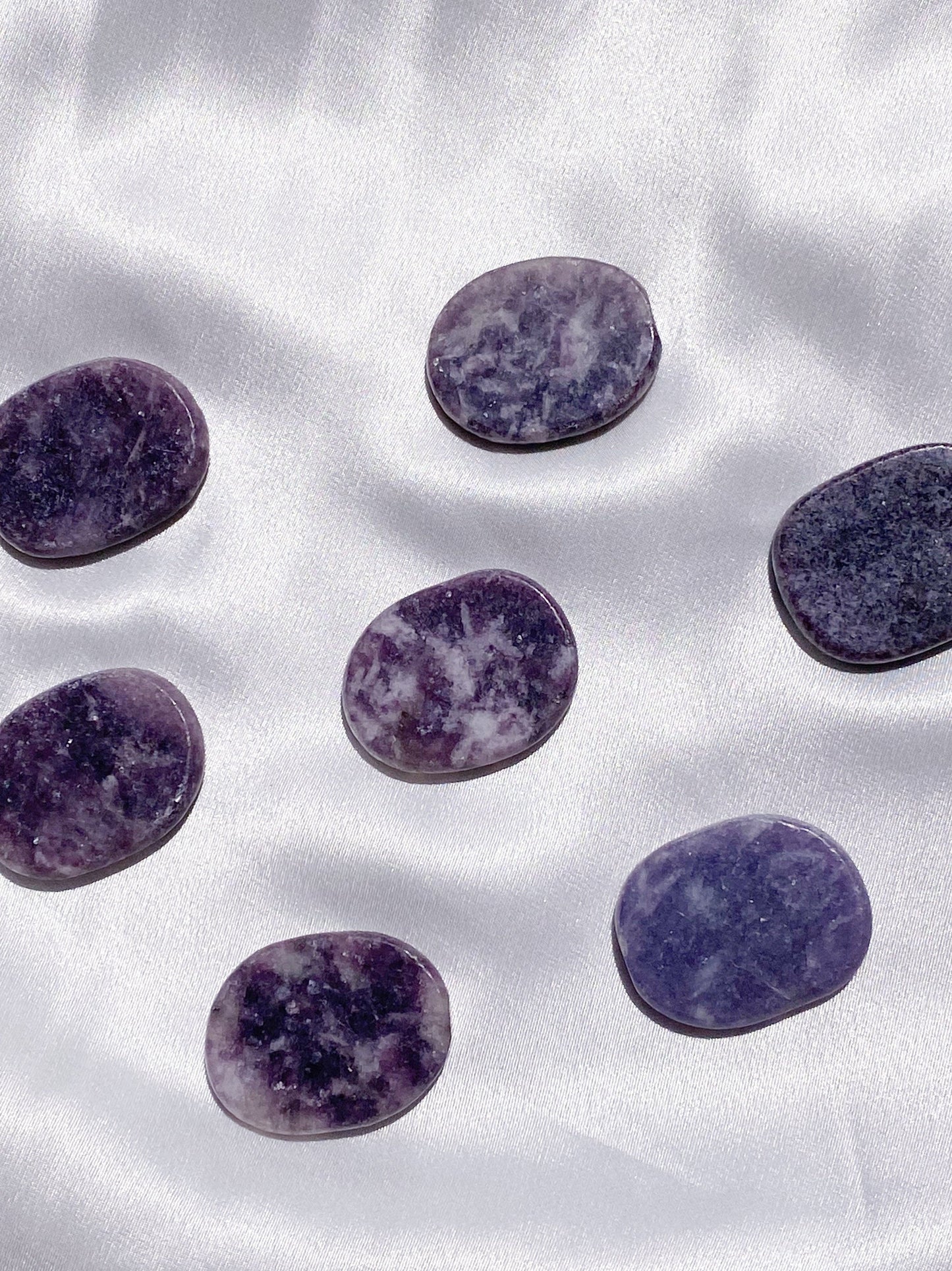 Lepidolite Flatstone - Caring Crystals