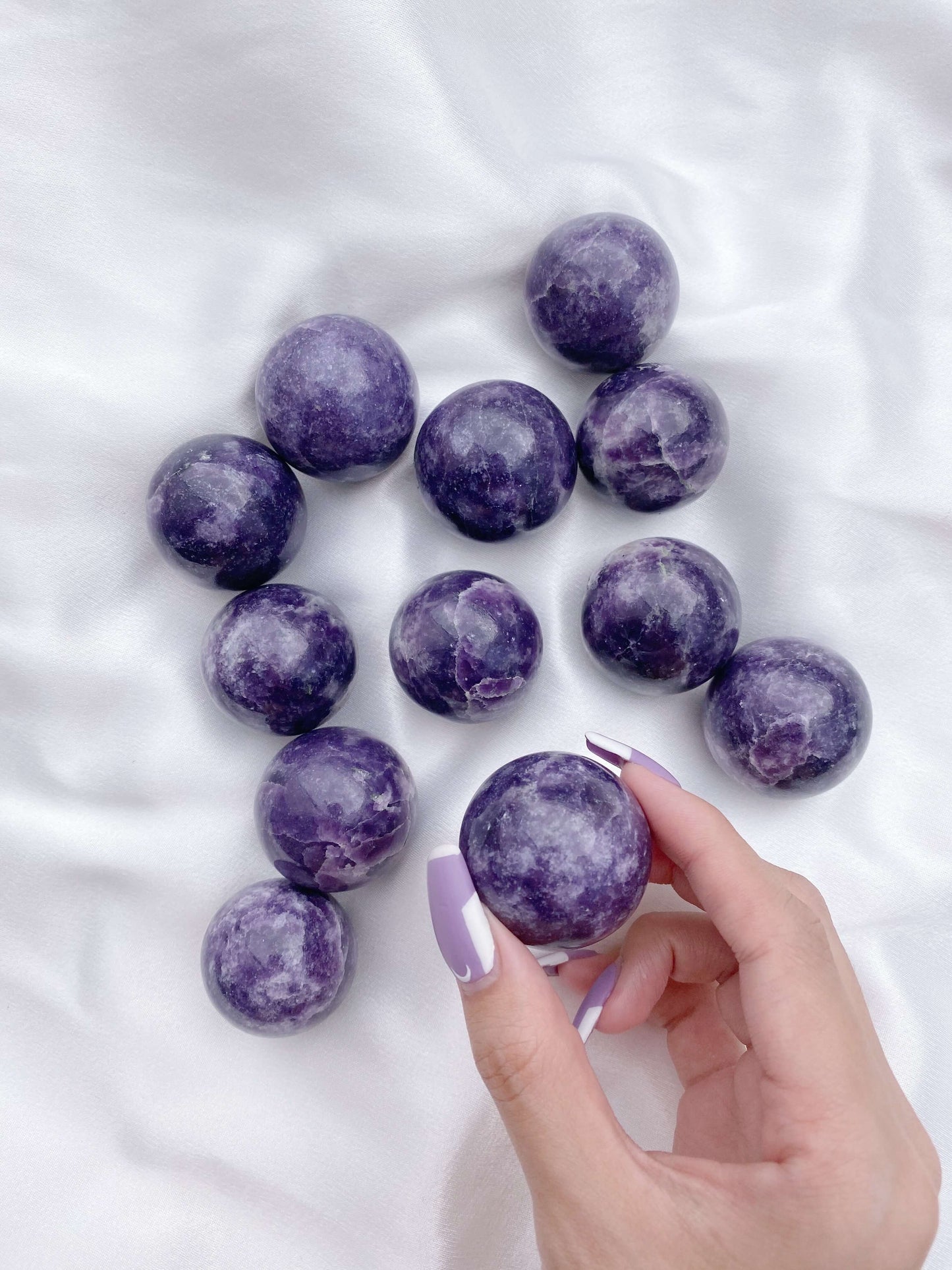 Lepidolite Small Sphere - Caring Crystals