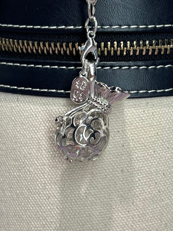 Prosperous Money Bag Locket w Zhao Cai Charm