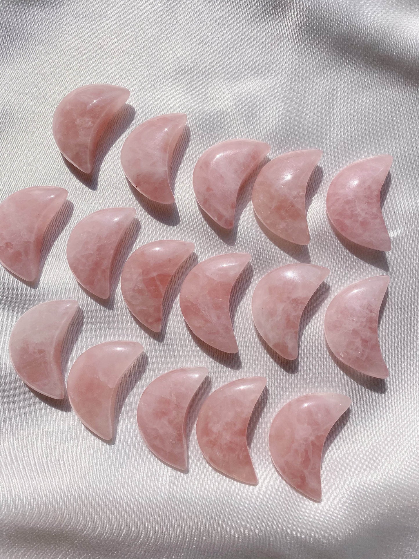 Rose Quartz Star and Moon - Caring Crystals