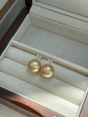 [18K Earring] Marquis Clover Ear Stud