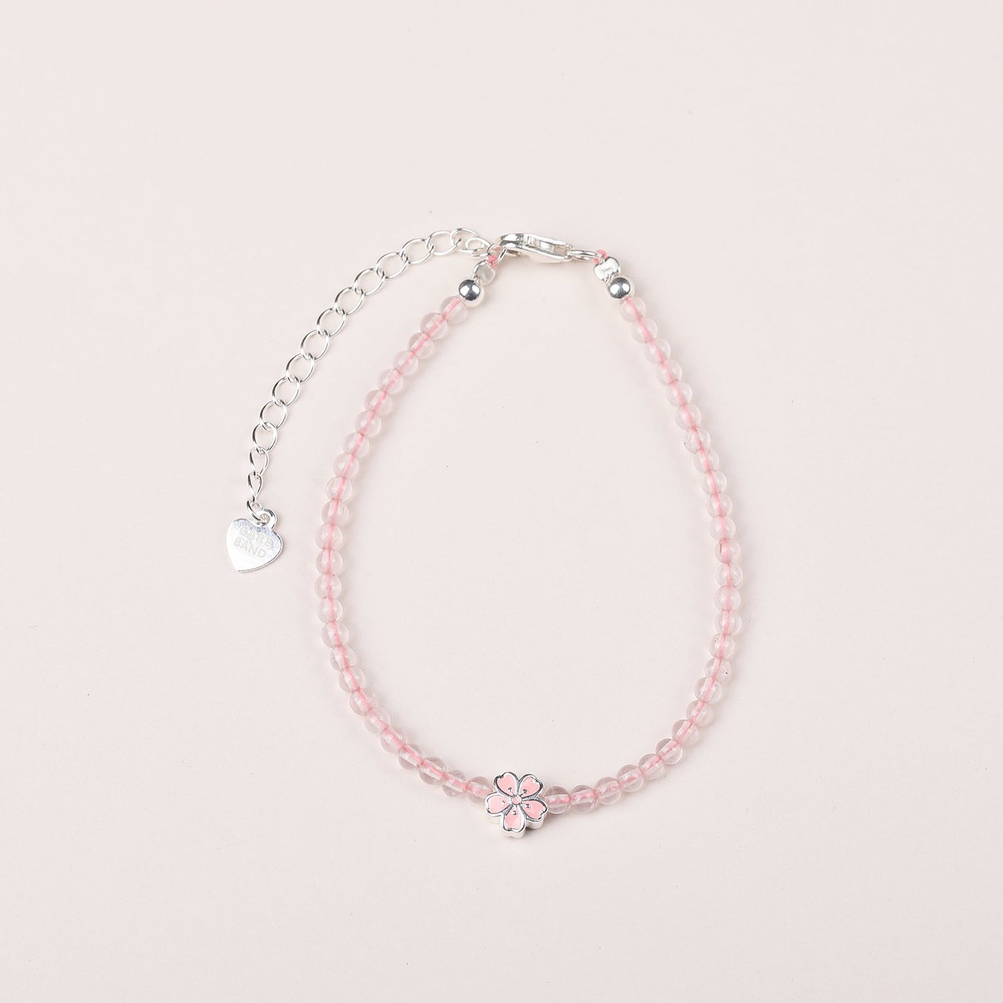 Soft Spring Care Band Rose Quartz Bracelet
