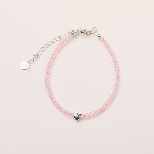 Good Heart Care Band Rose Quartz Bracelet