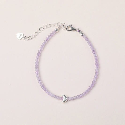 Gentle Moon Care Band Lavender Amethyst Bracelet