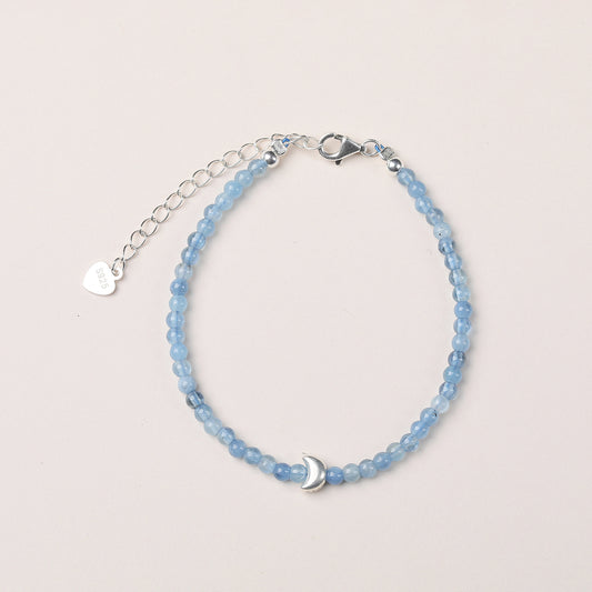 Gentle Moon Care Band Aquamarine Bracelet