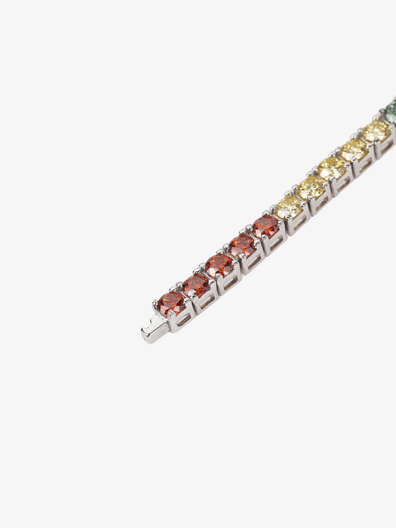 Rainbow Moissanite Tennis Bracelet 0.10CT [Made to Order]