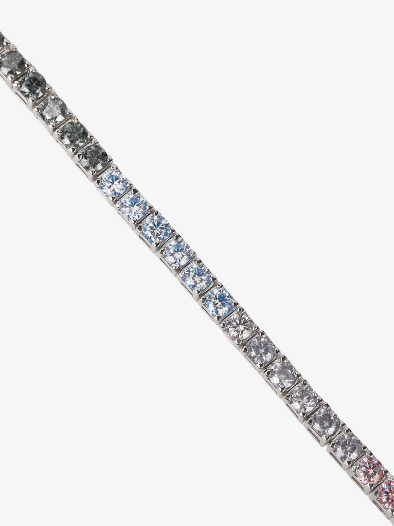 Rainbow Moissanite Tennis Bracelet 0.10CT [Made to Order]