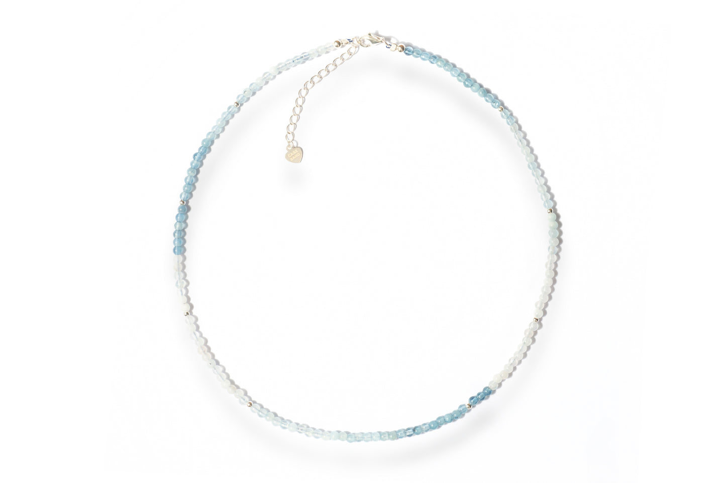 Care Band Aquamarine Round Necklace