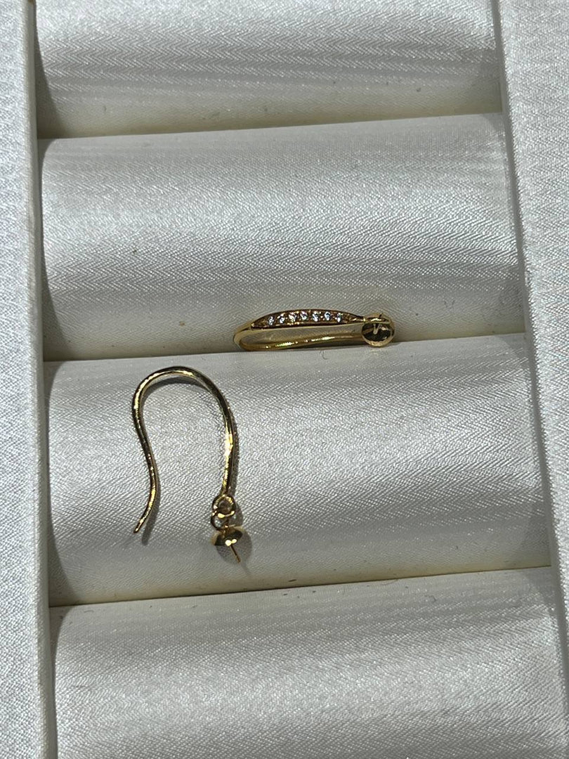 [18K Earring] Bling Dangling Hook