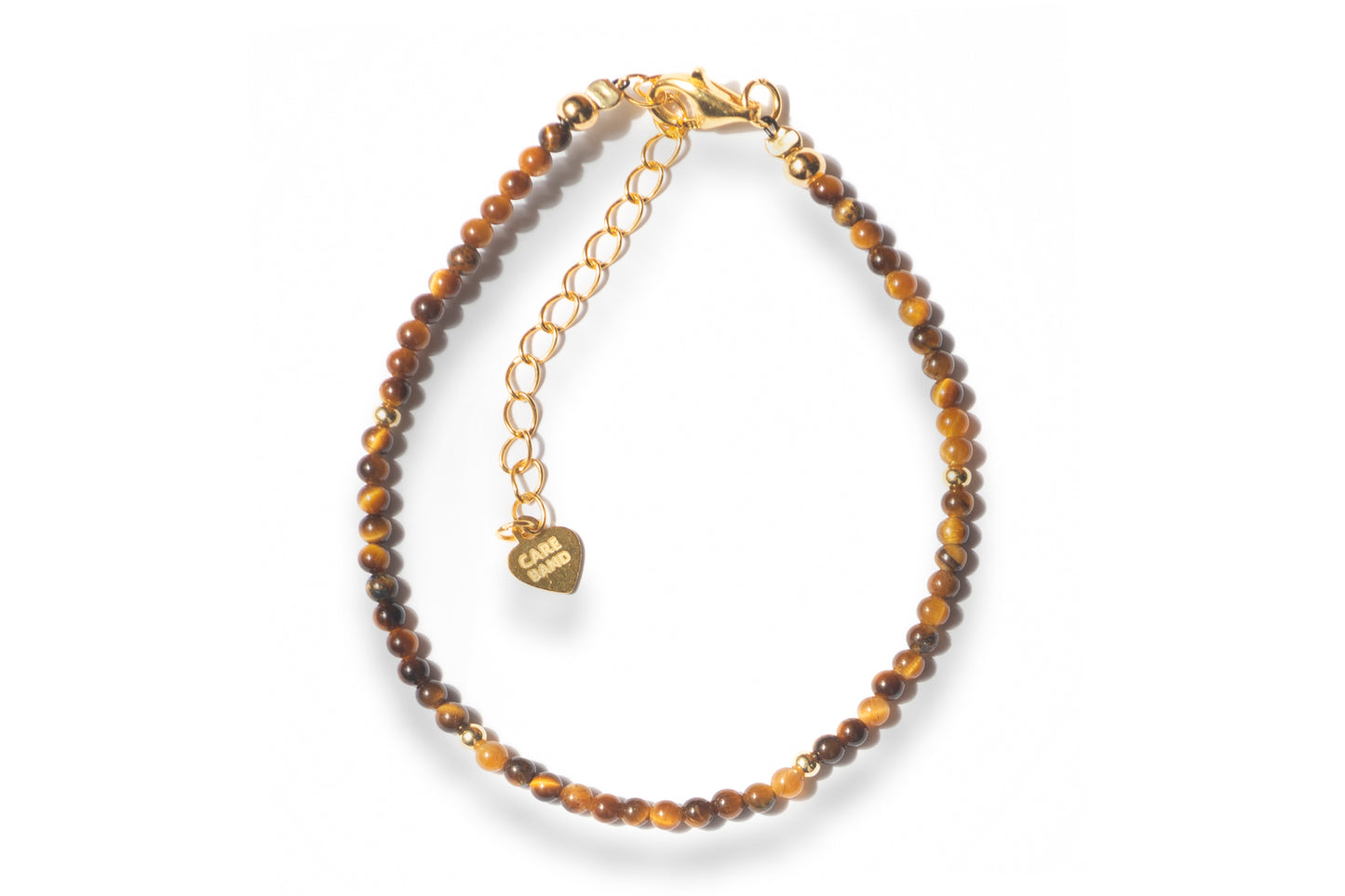 Care Band Golden Tiger Eye Round Bracelet