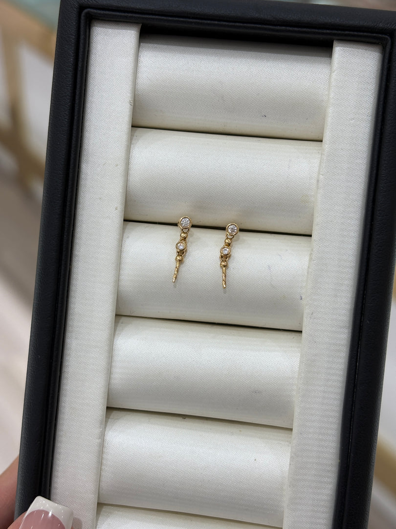 [18K Earring] Double Twinkle