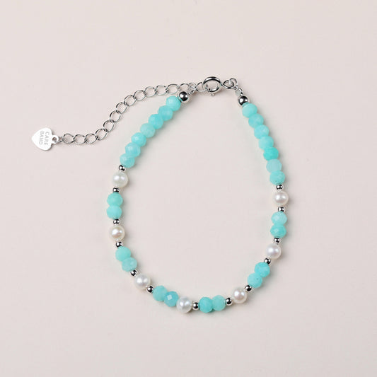 Pearly Amazonite Silver