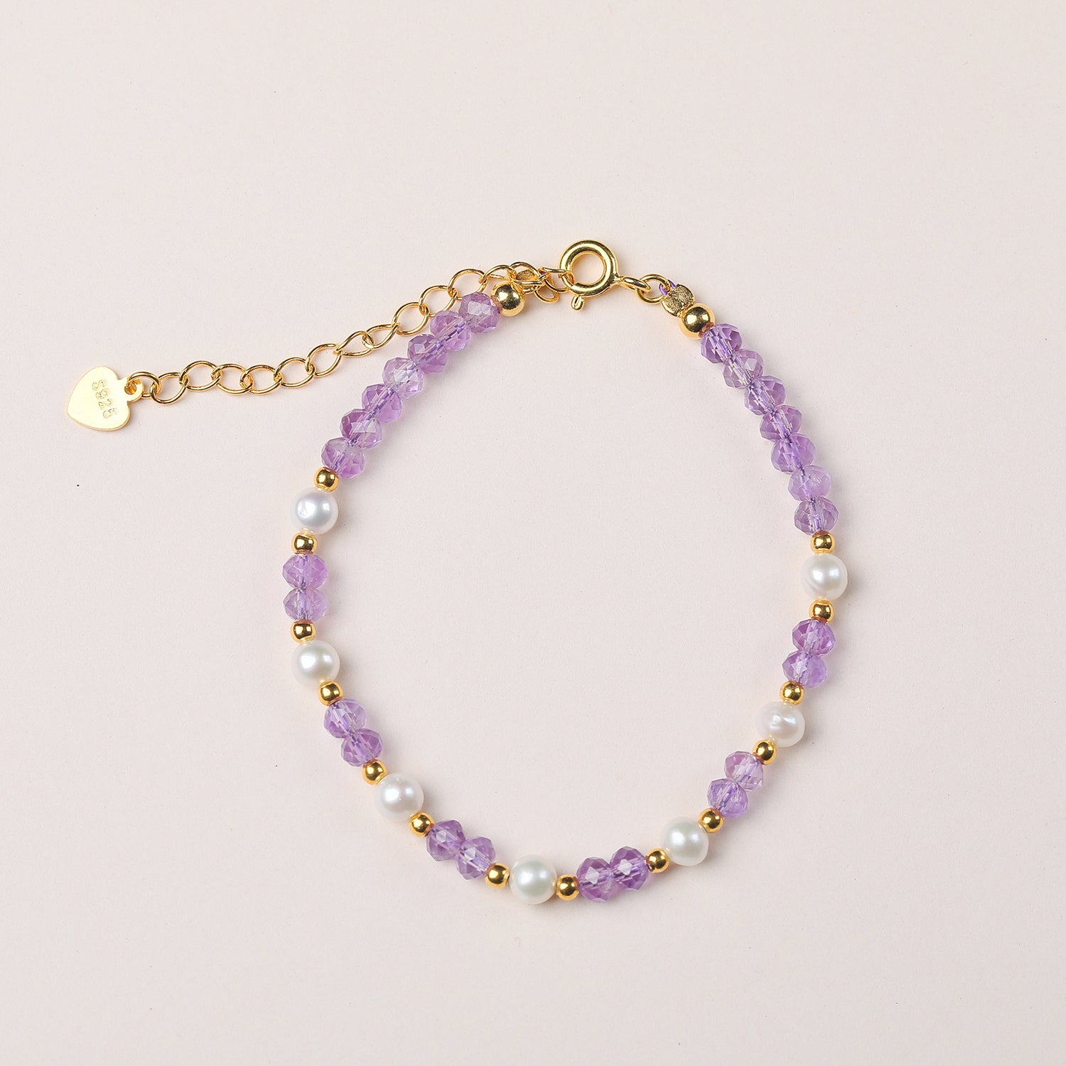 Pearly Amethyst Gold