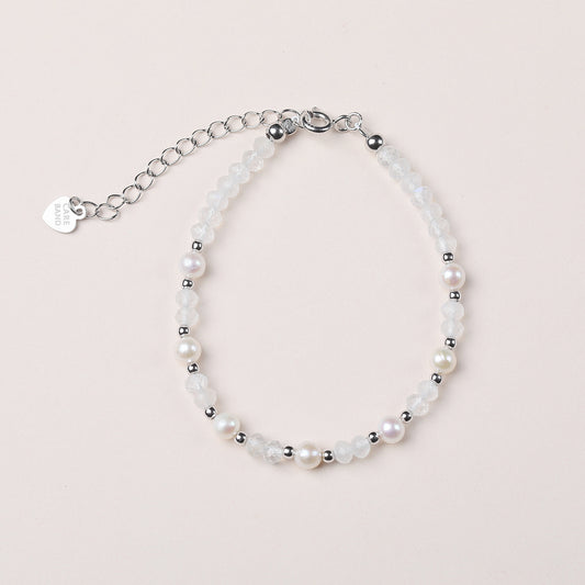 Pearly Moonstone Silver