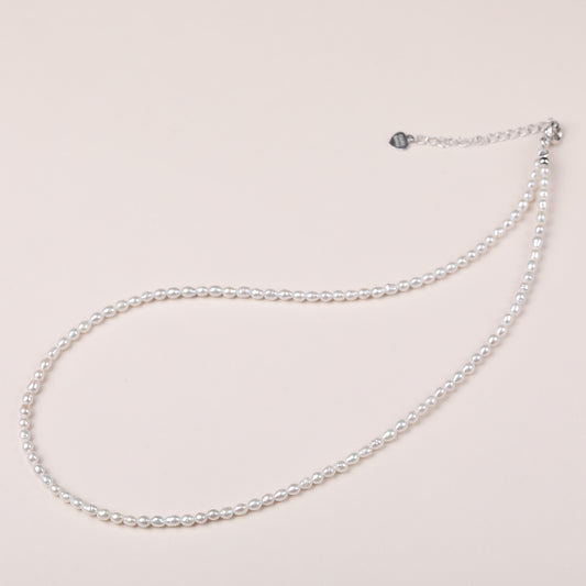 Care Band Freshwater Rice Pearl Necklace