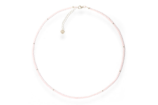 Care Band Rose Quartz Round Necklace