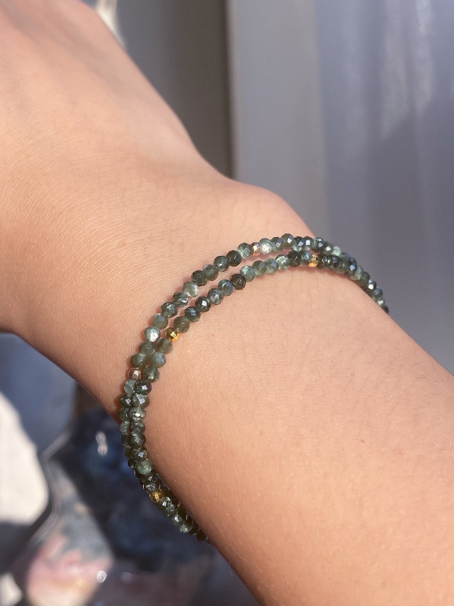 Care Band Seraphinite Faceted Bracelet