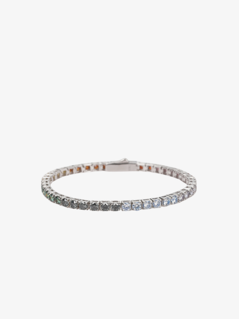 Rainbow Moissanite Tennis Bracelet 0.10CT [Made to Order]