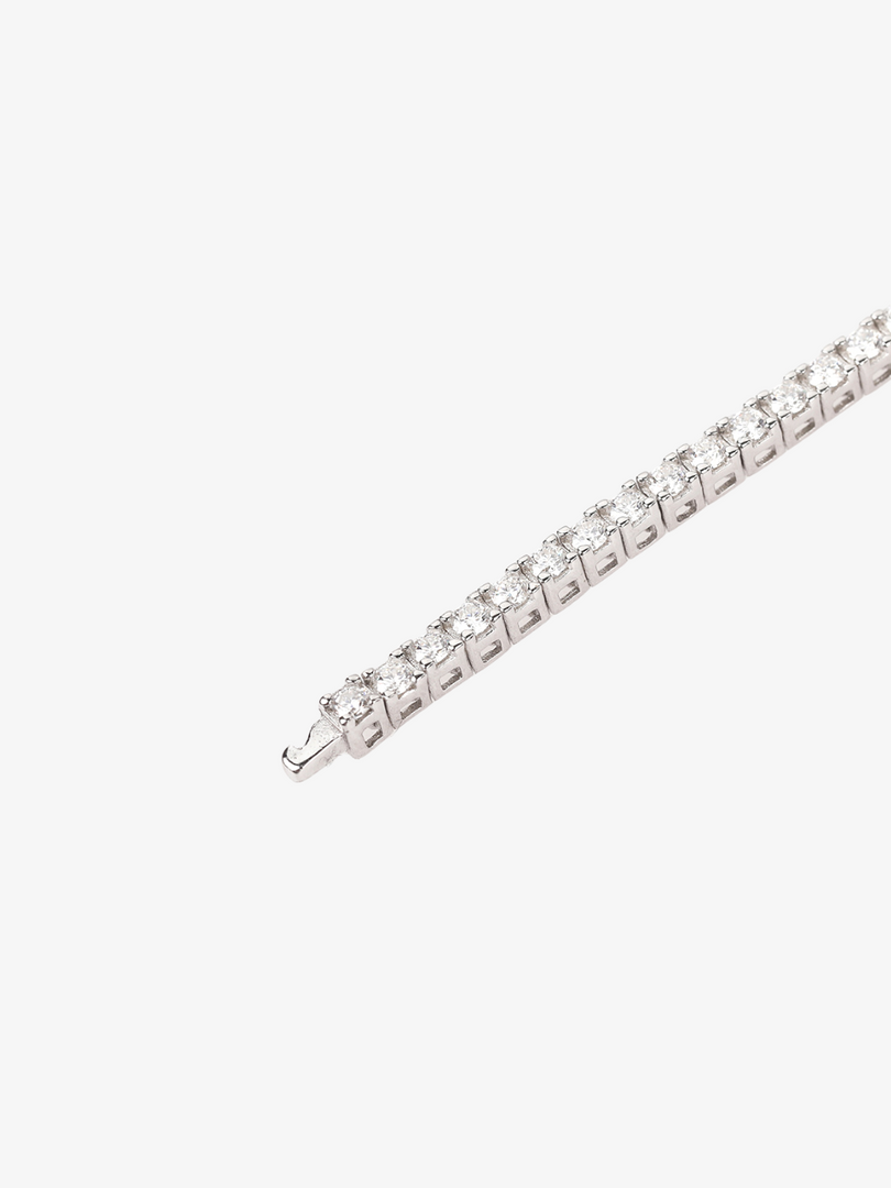 White Moissanite Tennis Bracelet 0.035CT [Made to Order]