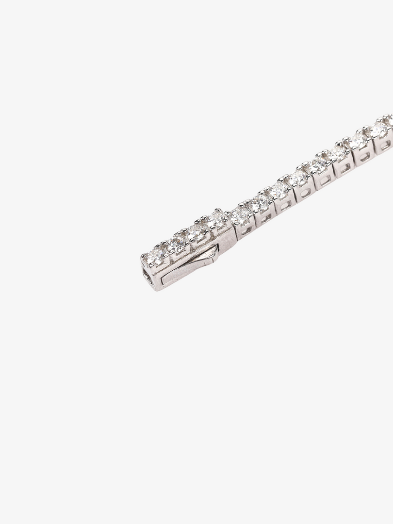 White Moissanite Tennis Bracelet 0.035CT [Made to Order]