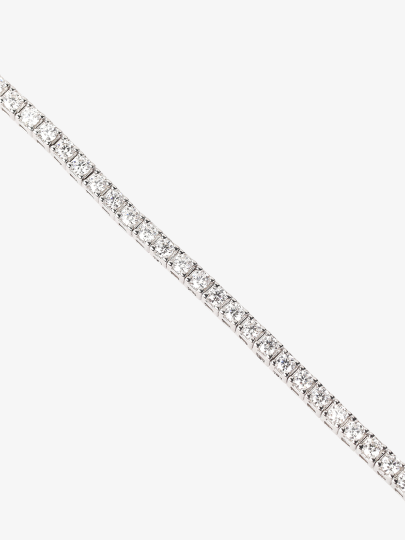 White Moissanite Tennis Bracelet 0.035CT [Made to Order]
