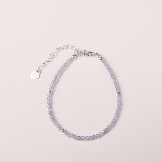 Care Band Lavender Amethyst Round Bracelet